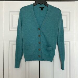 J. Crew Teal Cardigan
